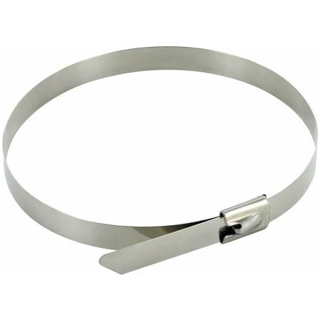 Juego de 10 bridas para cables de acero inoxidable, 40 cm