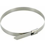 Juego de 10 bridas para cables de acero inoxidable, 40 cm