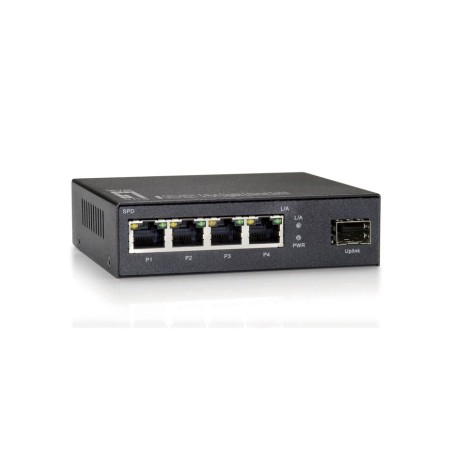 Levelone switch 4x ge geu-0521 1xgsfp metall