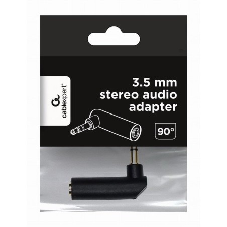 Gembird adaptador de ángulo recto de audio estéreo de 3.5 mm, 90 °