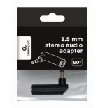 Gembird adaptador de ángulo recto de audio estéreo de 3.5 mm, 90 °