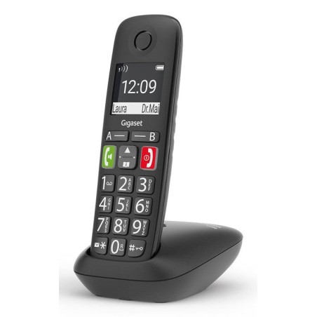 Teléfono gigaset e290a dect/analógico identificador de llamadas negro
