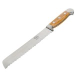Cuchillo para pan güde alpha 21 cm madera de olivo