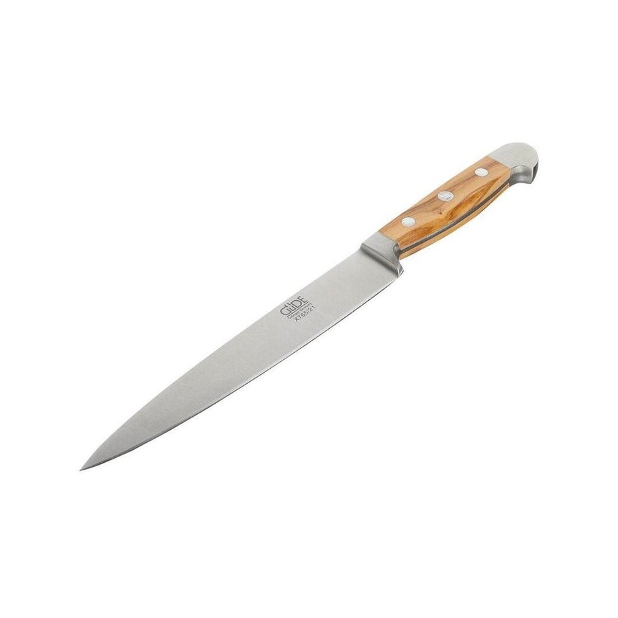 Cuchillo jamonero güde alpha 21 cm madera de olivo