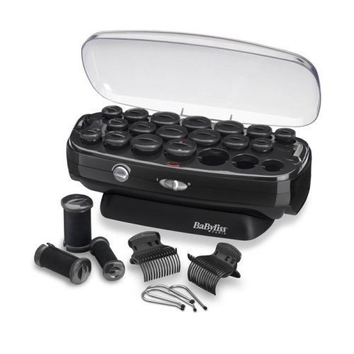 Babyliss thermo ceramic rollers kit de peluquería negro, acero inoxidable 50 w 2 m