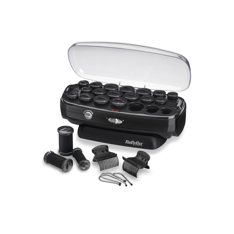 Babyliss thermo ceramic rollers kit de peluquería negro, acero inoxidable 50 w 2 m