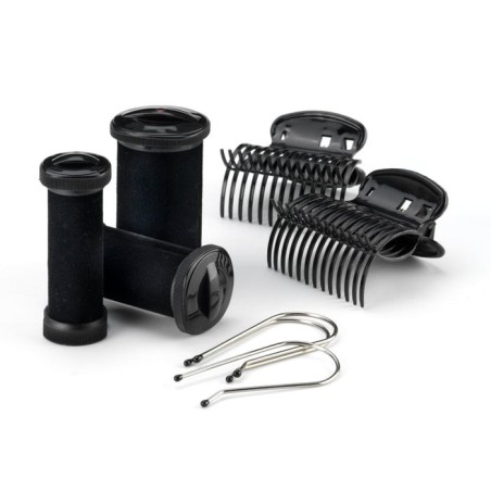 Babyliss thermo ceramic rollers kit de peluquería negro, acero inoxidable 50 w 2 m