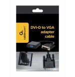 Gembird adaptador dvi-d a vga (d-sub) negro a-dvid-vgaf-01