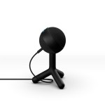 Micrófono logitech g yeti orb negro  de superficie para mesa
