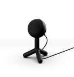 Micrófono logitech g yeti orb negro  de superficie para mesa