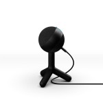Micrófono logitech g yeti orb negro  de superficie para mesa