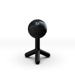 Micrófono logitech g yeti orb negro  de superficie para mesa