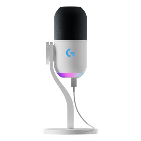 Logitech g yeti gx negro, blanco micrófono de superficie para mesa