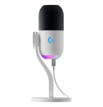 Logitech g yeti gx negro, blanco micrófono de superficie para mesa