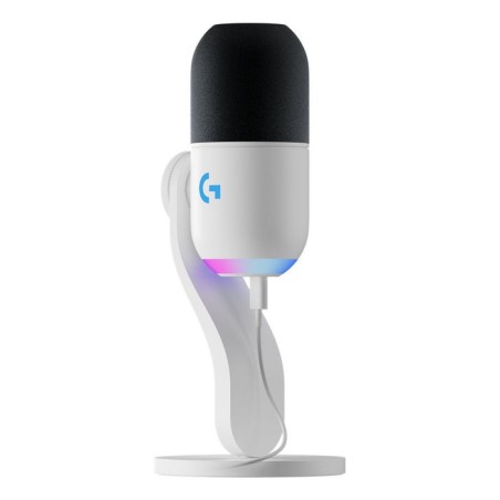 Logitech g yeti gx negro, blanco micrófono de superficie para mesa