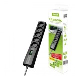 Ever classic 3m negro 5 salidas ac 250 v