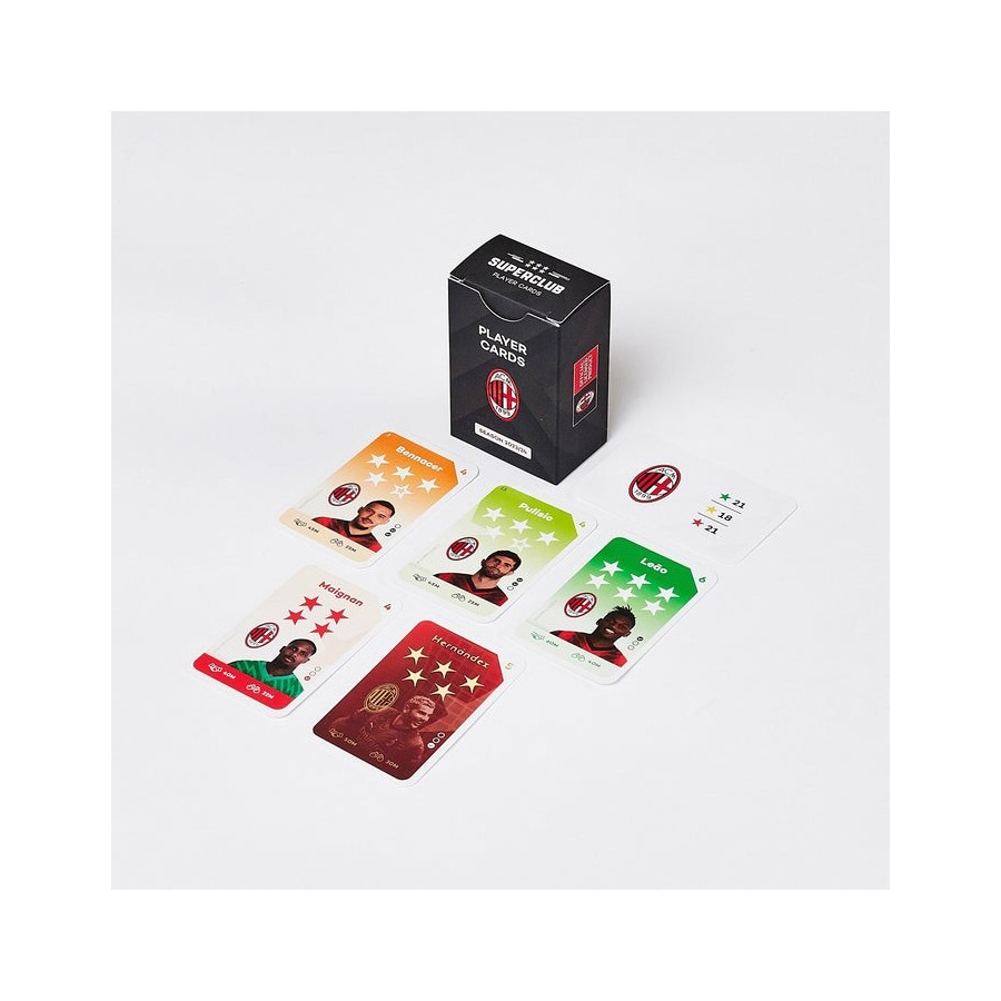 Juego de mesa superclub ac milan player cards 2023 24 ingles