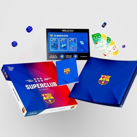 Juego de mesa superclub barcelona manager kit ingles
