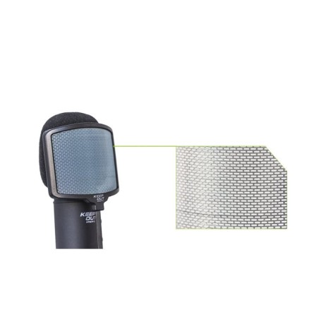 Keepout microfono usb pro windscreen led azul tripode control ganancia silencio y alimentacion usb
