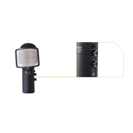 Keepout microfono usb pro windscreen led azul tripode control ganancia silencio y alimentacion usb