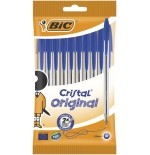 Bic blister de 10 unidades - boli bic cristal azul - punta 1.0mm