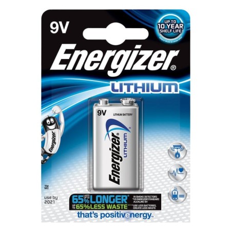 Pila energizer ultimate litio  litio 9v l522 fr61 blister*1