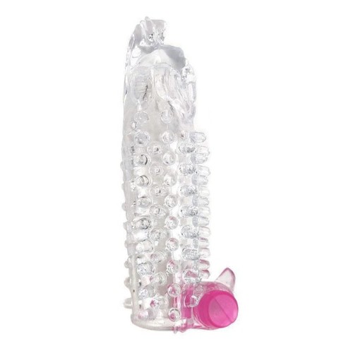 Funda para el pene con vibración transparente