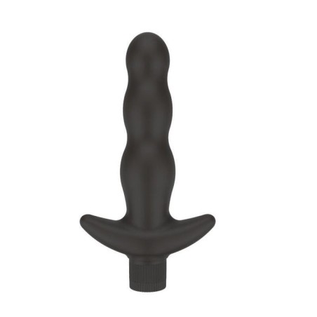 Plug anal con vibración negro