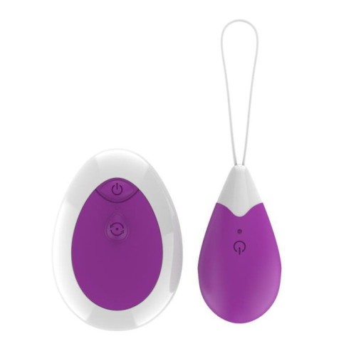Huevo vibrador con control remoto usb púrpura