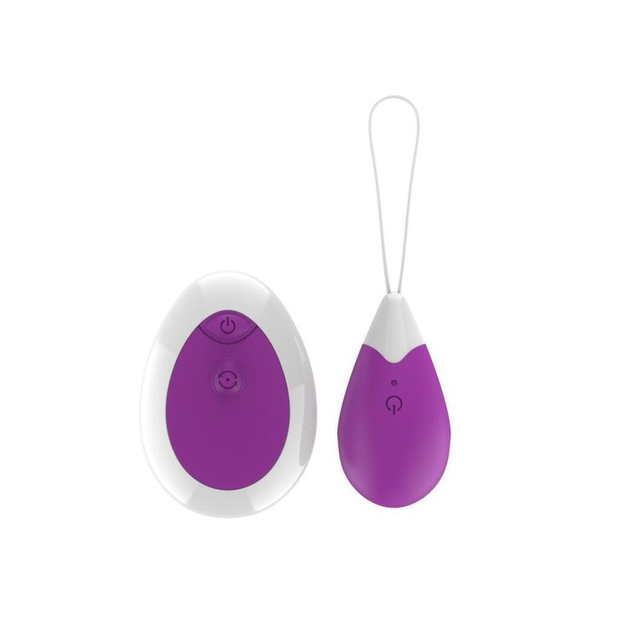 Huevo vibrador con control remoto usb púrpura
