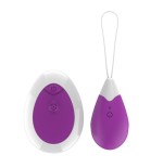 Huevo vibrador con control remoto usb púrpura