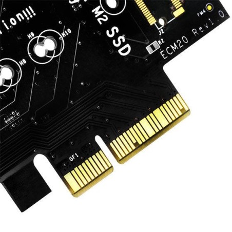 Silverstone tarjeta controladora ecm20 m.2 a pcie 4x y sata