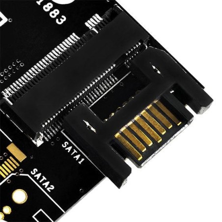 Silverstone tarjeta controladora ecm20 m.2 a pcie 4x y sata