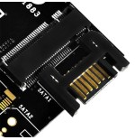 Silverstone tarjeta controladora ecm20 m.2 a pcie 4x y sata