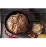 Staub round cocotte, 24cm cast iron, cherry