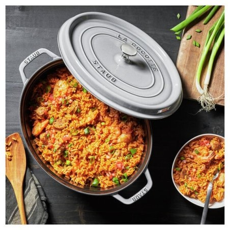 Cocotte redonda staub, 31cm hierro fundido, gris grafito