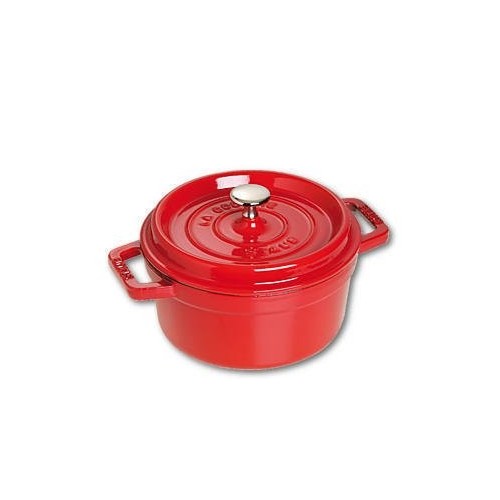 Olla staub la cocotte 20cm redondo, cereza, hierro fundido