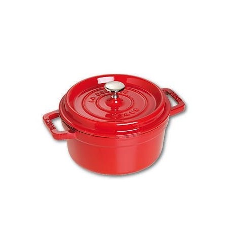Olla staub la cocotte 20cm redondo, cereza, hierro fundido