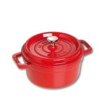 Olla staub la cocotte 20cm redondo, cereza, hierro fundido