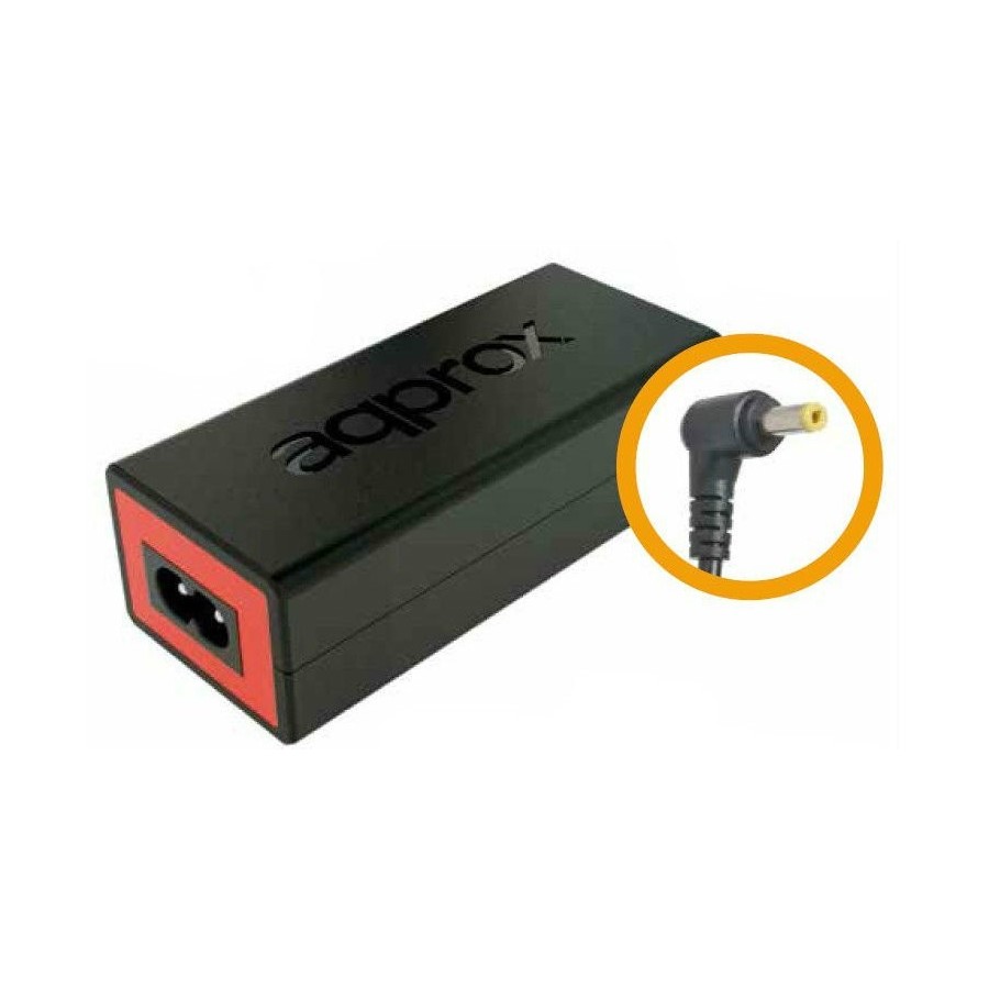 Approx cargador para portatiles toshiba appa09 65w 19vdc/3.42a clavija 5.5x2.5mm
