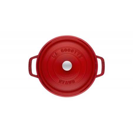 Olla staub la cocotte 20cm redondo, cereza, hierro fundido