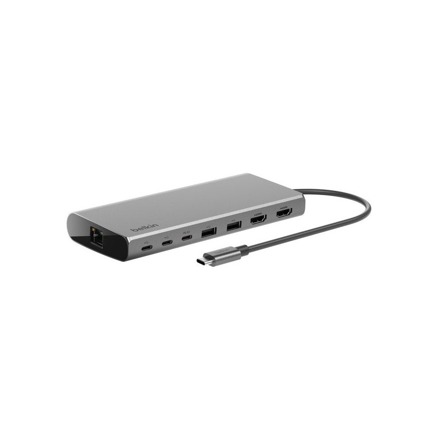 Belkin inc015btsgy-cz base para portátil y replicador de puertos alámbrico usb 3.2 gen 1 (3.1 gen 1) type-c aluminio