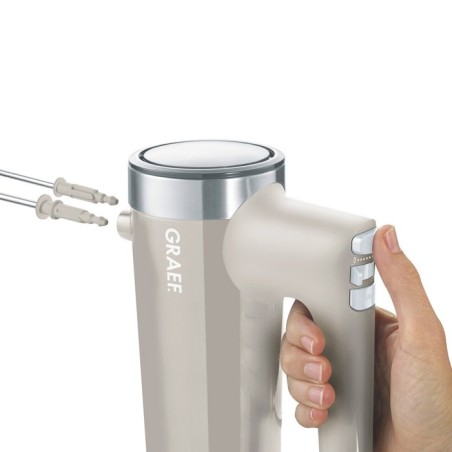 Batidora graef hm508 de mano 600 w gris pardo