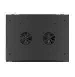 Armario lanberg mural rack 19" 6u 600x450 flat pack negro puerta malla