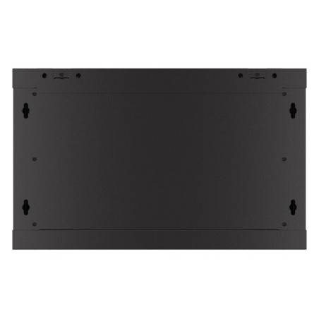 Armario lanberg mural rack 19" 6u 600x450 flat pack negro puerta malla