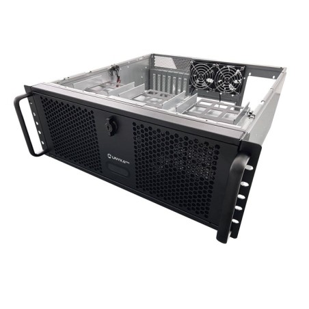 Unykach uk4339h caja rack 4u 19" - tamaños de disco soportados 3.5", 2.5" - filtro antipolvo - usb-a 3.0, usb-c - color