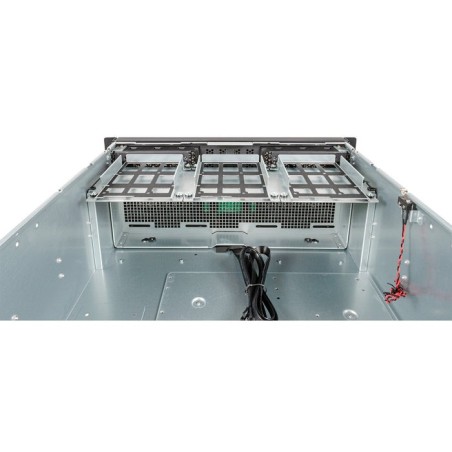Unykach uk4339h caja rack 4u 19" - tamaños de disco soportados 3.5", 2.5" - filtro antipolvo - usb-a 3.0, usb-c - color