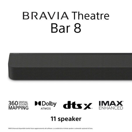 Sony ht-a8000 bravia theatre bar 8 black barra de sonido 60w 5.0.2ch