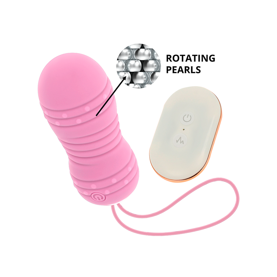 Ohmama - huevo control remoto 7 modos rotacion rosa
