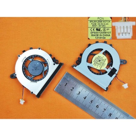 Ventilador para portátil samsung np530u3c 530u3b 535u3c 540u3c 532u3c 542u3x